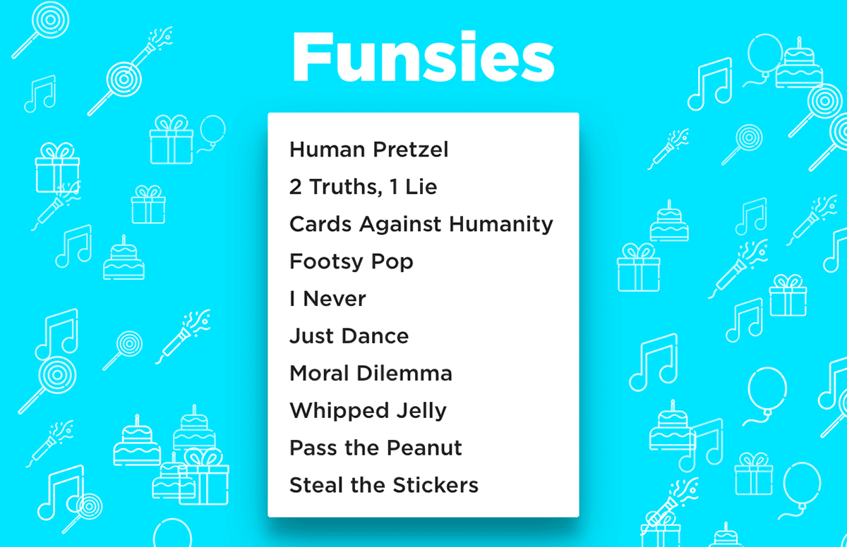Funsies - Party Activities Pamphlet