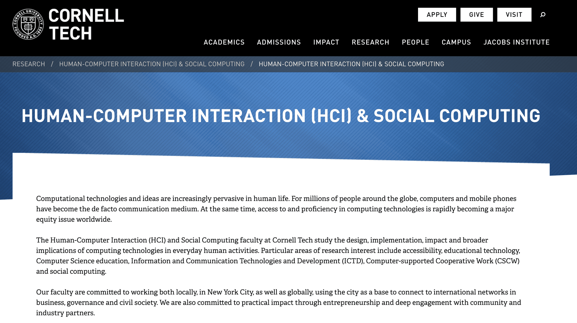 Assignment 3 - HCI & Design - Cornell Tech