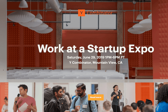Work At A Startup Expo