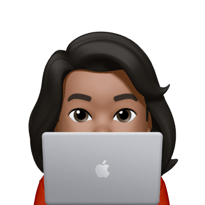 Frances with laptop