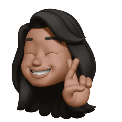 Frances winking with peace sign