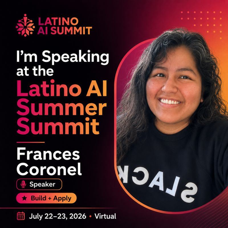 Speaking at the Latino AI Summit: Making AI Tools Work for Everyone 🎤