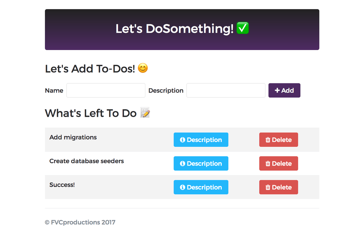 Launch A Todo App Using Laravel Homestead