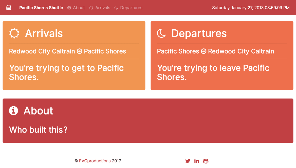Pacific Shores Shuttle App