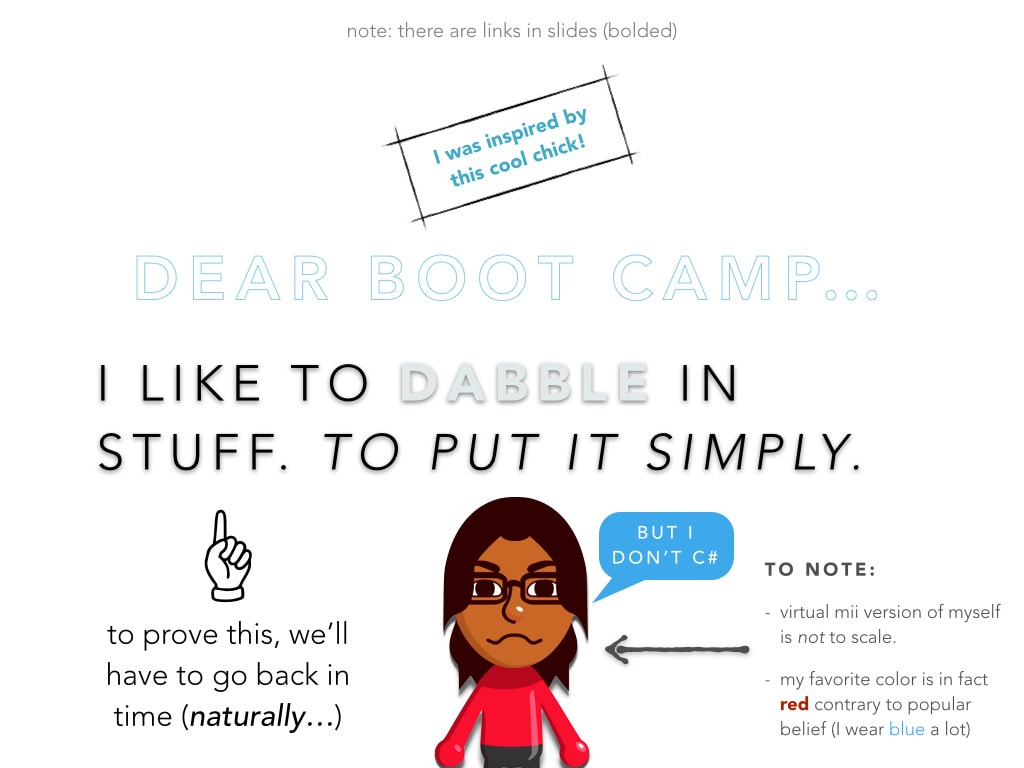 Dear Bootcamp