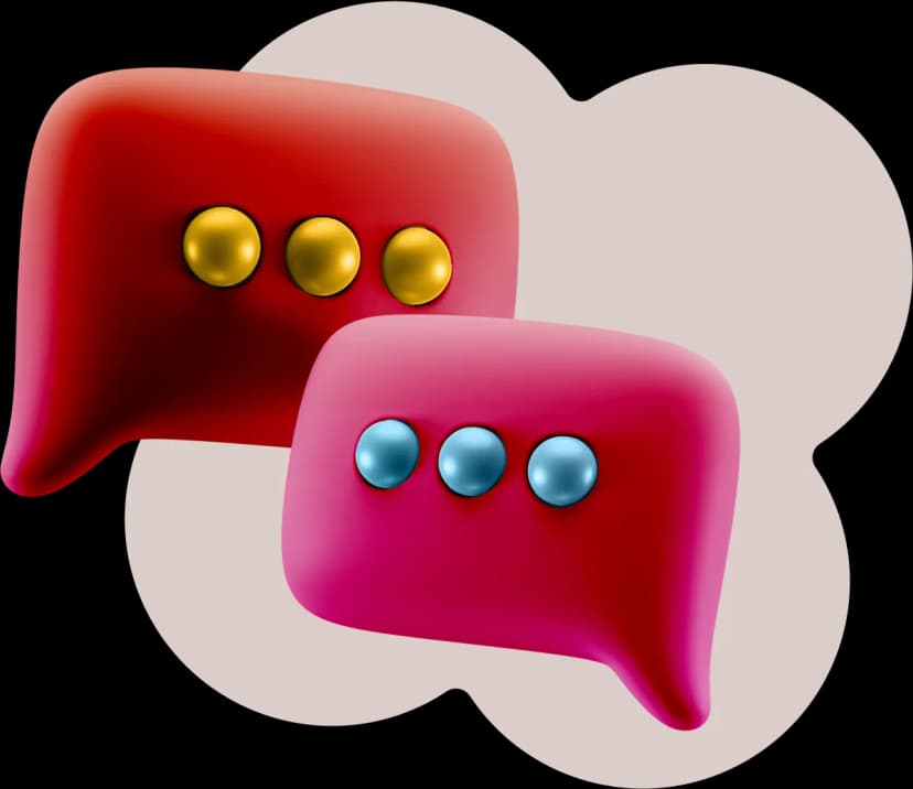 Speech bubbles illustration