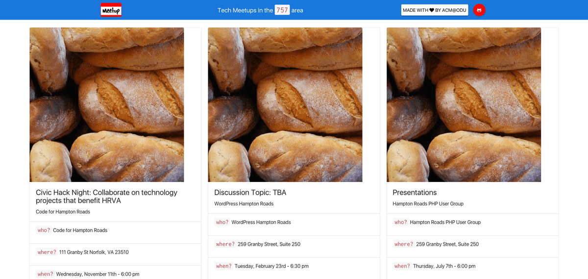 Meetups Nearby