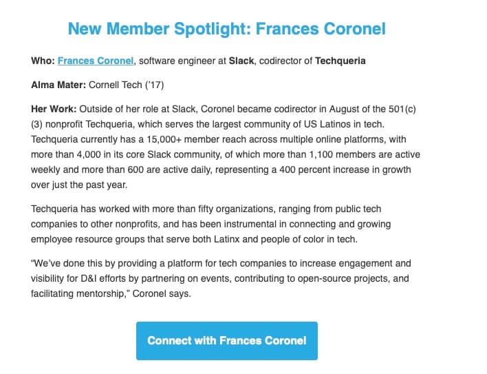 Alumni Society - Member Spotlight