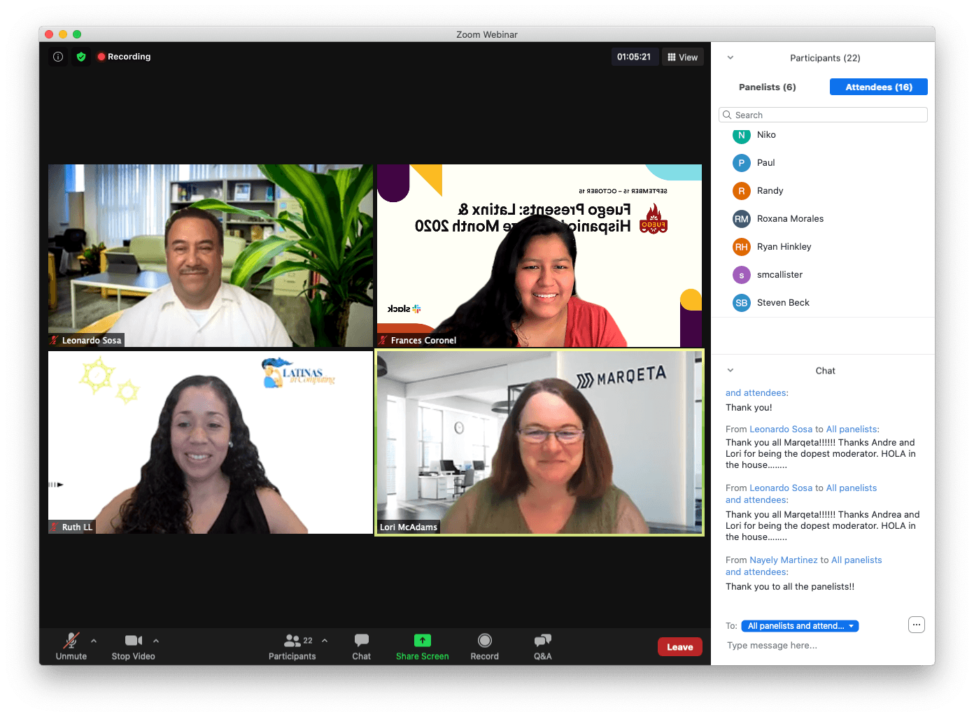 Marqeta Hispanic Heritage Month Opening Event