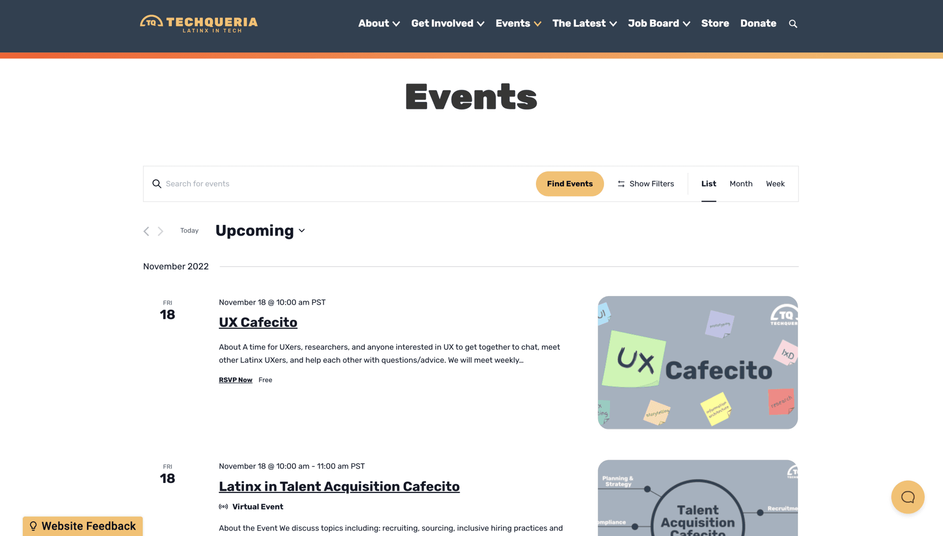 New Events Platform for Techqueria