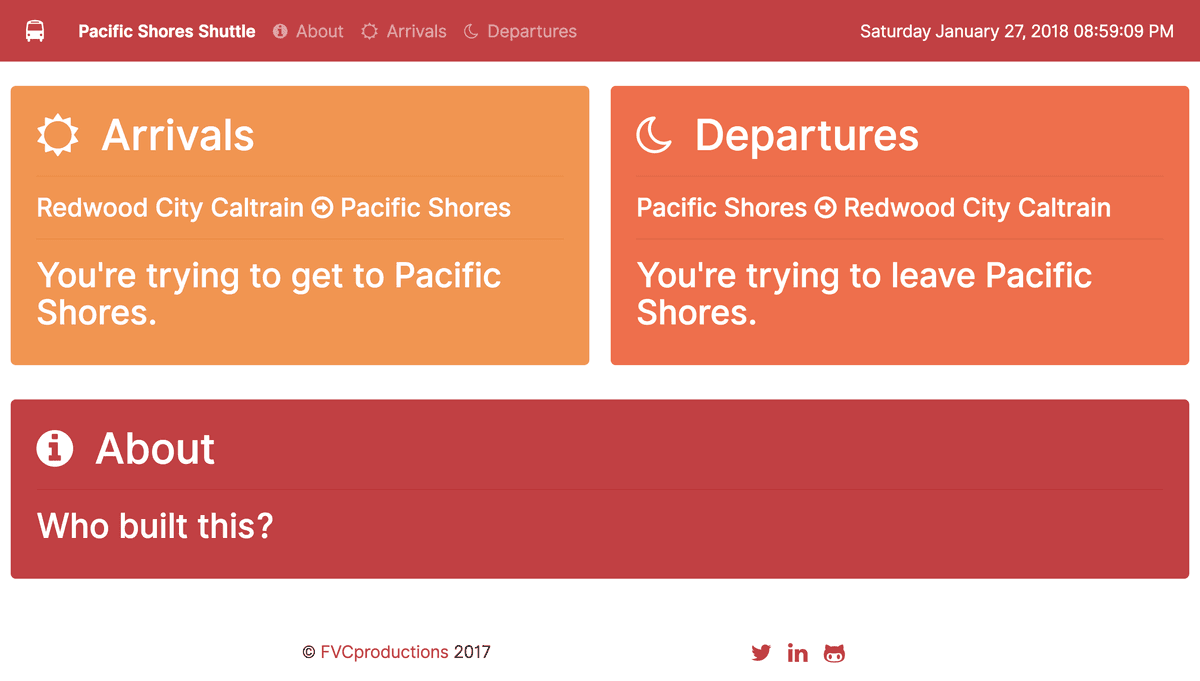 Pacific Shores Shuttle App