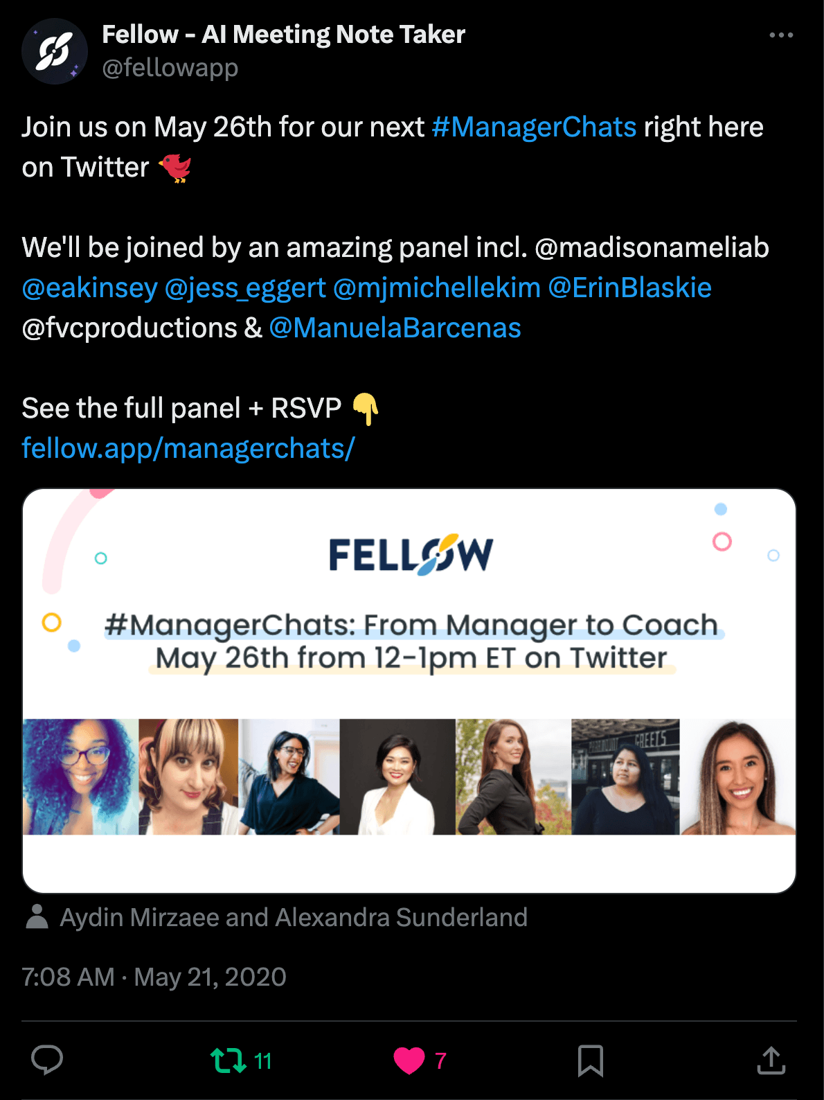Fellow.app Manager Chats